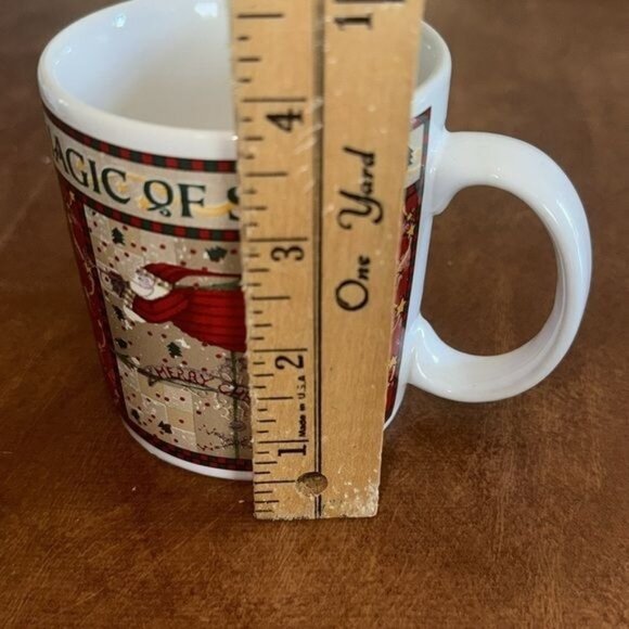 Set Of 3 Magic Of Santa Ceramic Mugs By Sakura Debbie Mumm 1997 - Picture 11 of 12